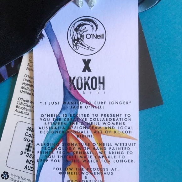 ONeill Australia X Kokoh The Surf Series Surf Brief  - Ltd Edition  - US 4 - NWT - Picture 9 of 12